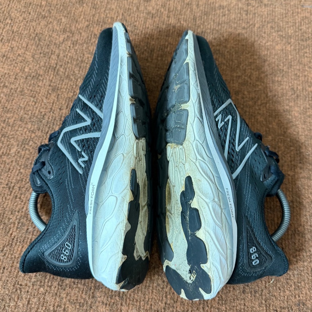New Balance Fresh Foam X 860v13 Mens Running Shoes Black Grey M860K13 Size 10 C+ - Picture 9 of 12